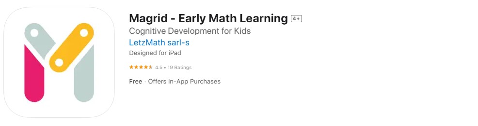 Magrid - Early Math Learning app store screenshot Magrid - Early Math Learning app store screenshot