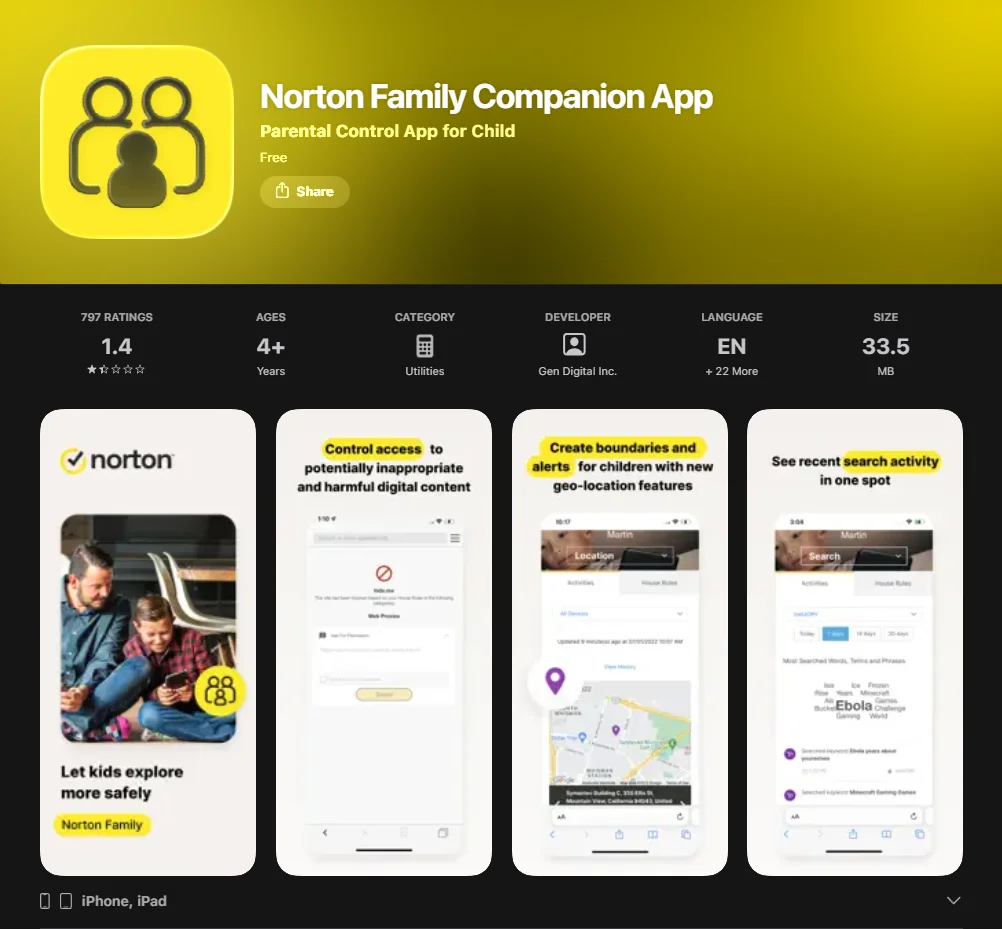  Norton Family Screenshot
