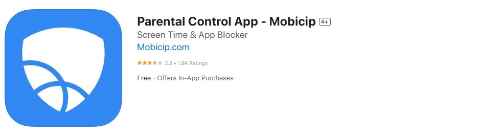 Mobicip app store screenshot Mobicip app store screenshot
