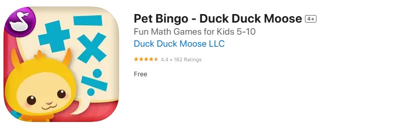 Pet Bingo app store screenshot. Pet Bingo app store screenshot.