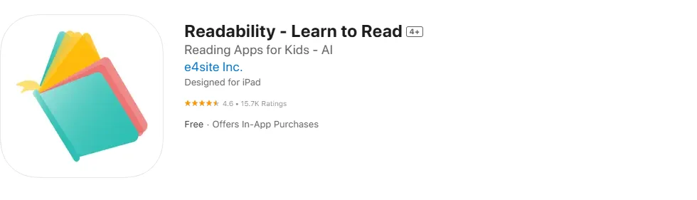 Screenshot of the Readability. Screenshot of the Readability.