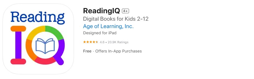 ReadingIQ app store screenshot ReadingIQ app store screenshot