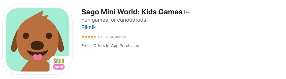 Sago Mini World app store screenshot Sago Mini World app store screenshot