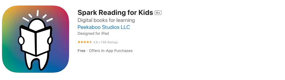 Spark Reading app screenshot Spark Reading app screenshot