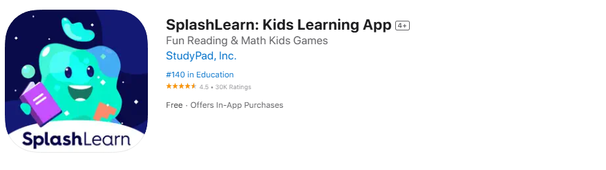 splashlearn app screenshot splashlearn app screenshot