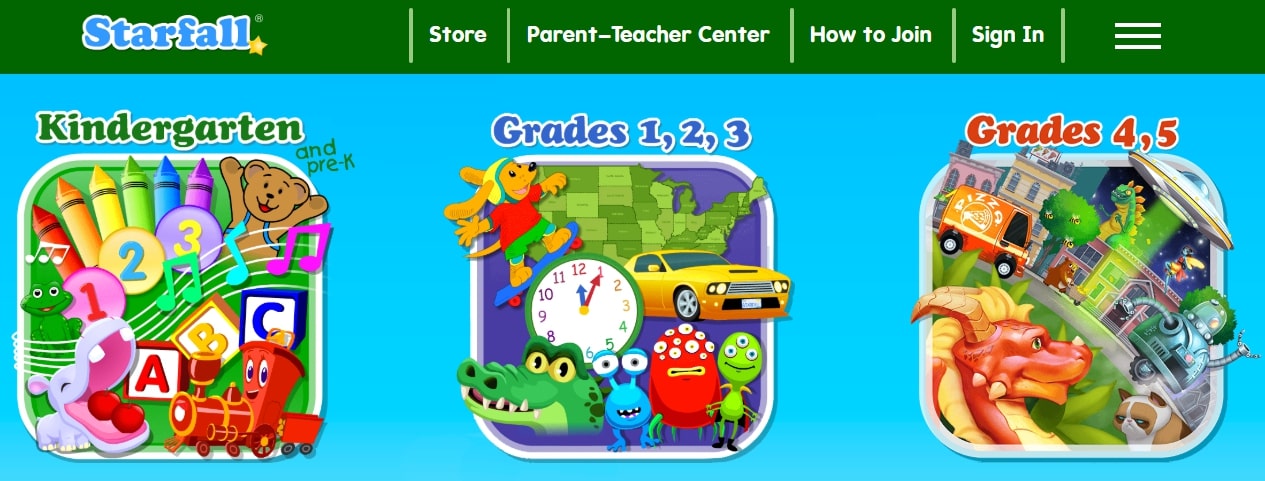 Starfall screenshot Starfall screenshot
