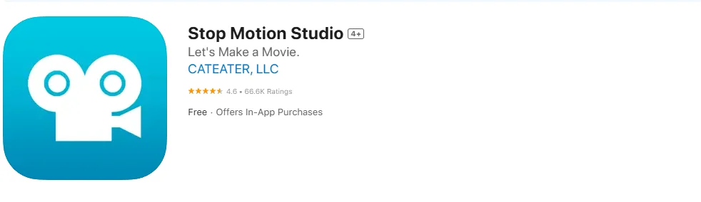 Screenshot of the Stop Motion Studio Screenshot of the Stop Motion Studio