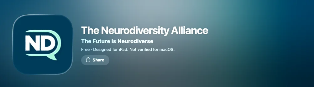 Screenshot of The Neurodiversity Alliance