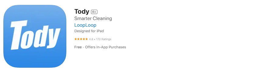 Tody app screenshot Tody app screenshot