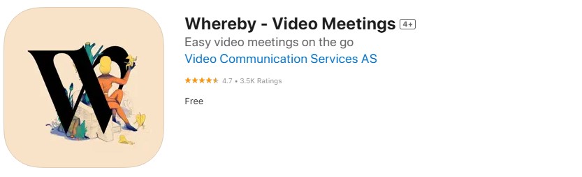 Whereby app store screenshot. Whereby app store screenshot.