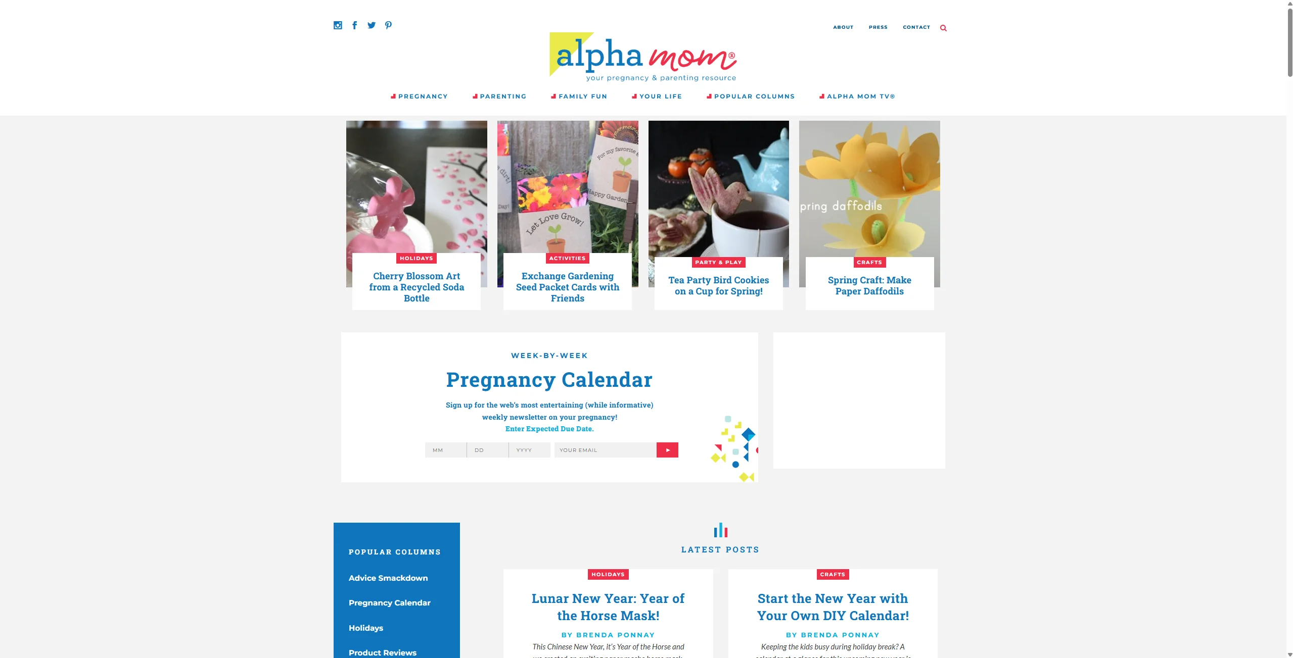 Screenshot of Alpha Mom
