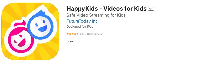 HappyKids app store screenshot.