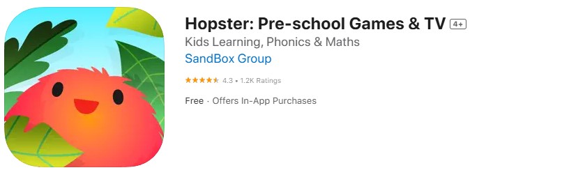 Hopster app store screenshot.