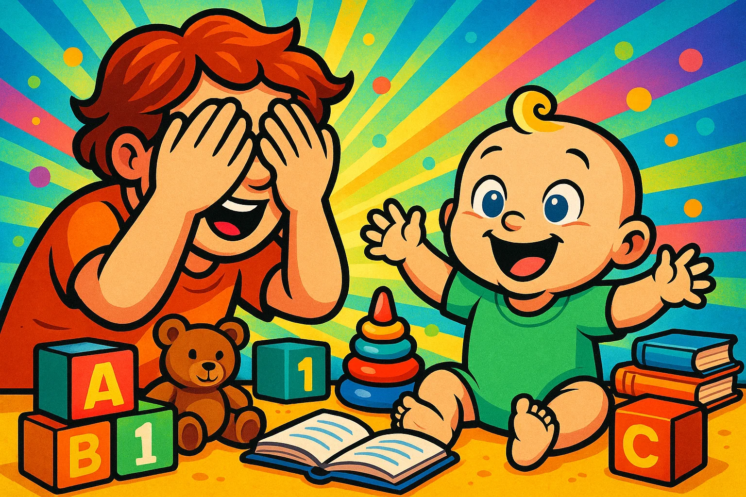  Baby learning through play with toys

