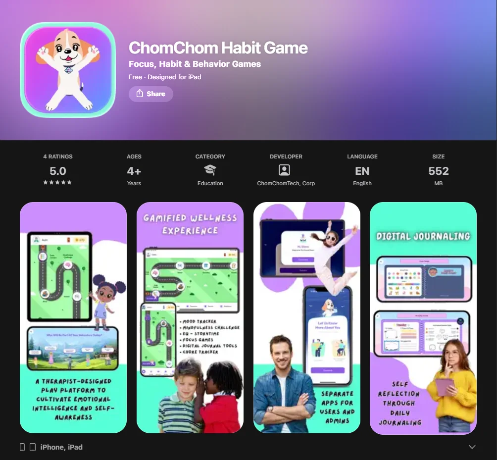 ChomChom App Screenshot 

