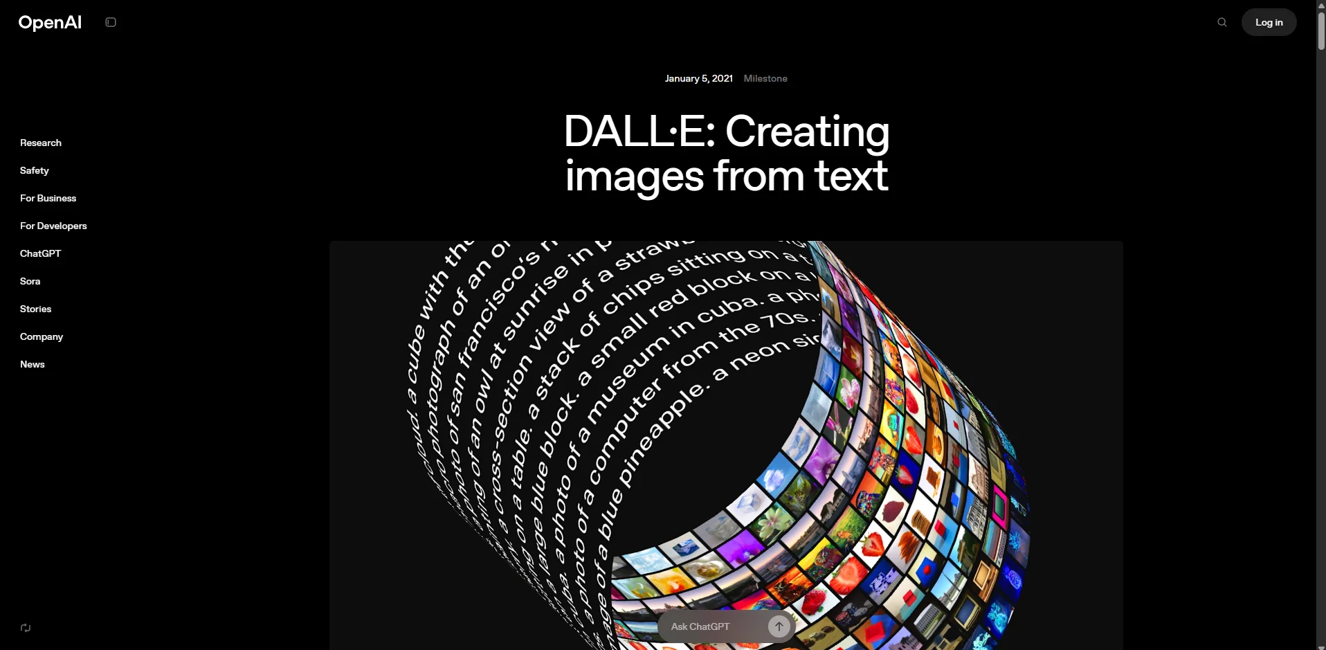 Screenshot of DALL·E. Screenshot of DALL·E.