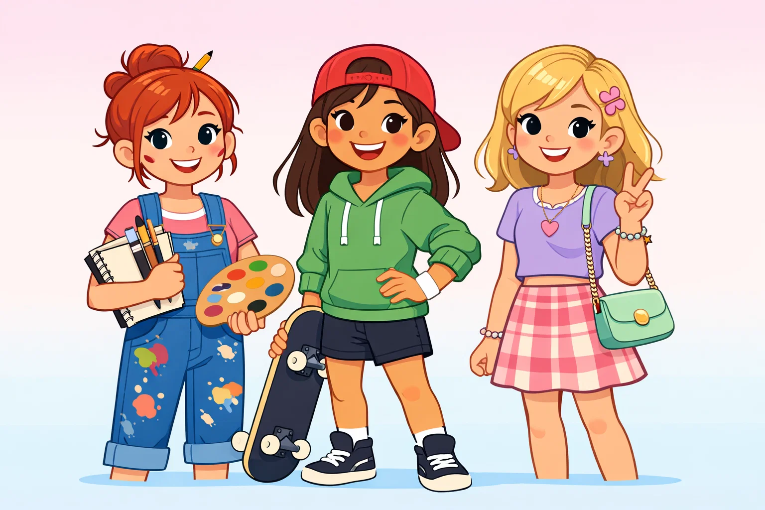 Gift ideas by personality for tweens with creative, sporty, and trendy girls.