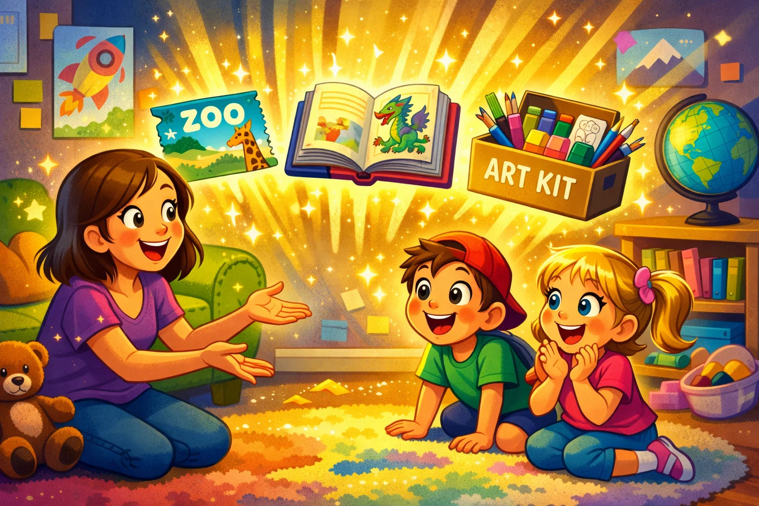 Gifts for kids that have everything with creative non toy ideas.