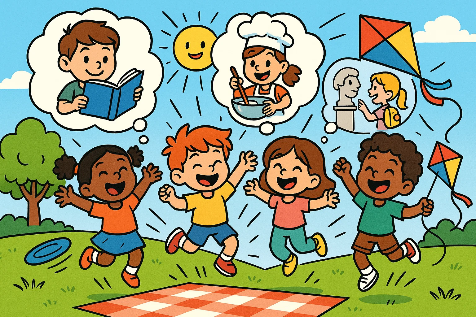 Kids playing outdoors. Kids playing outdoors.