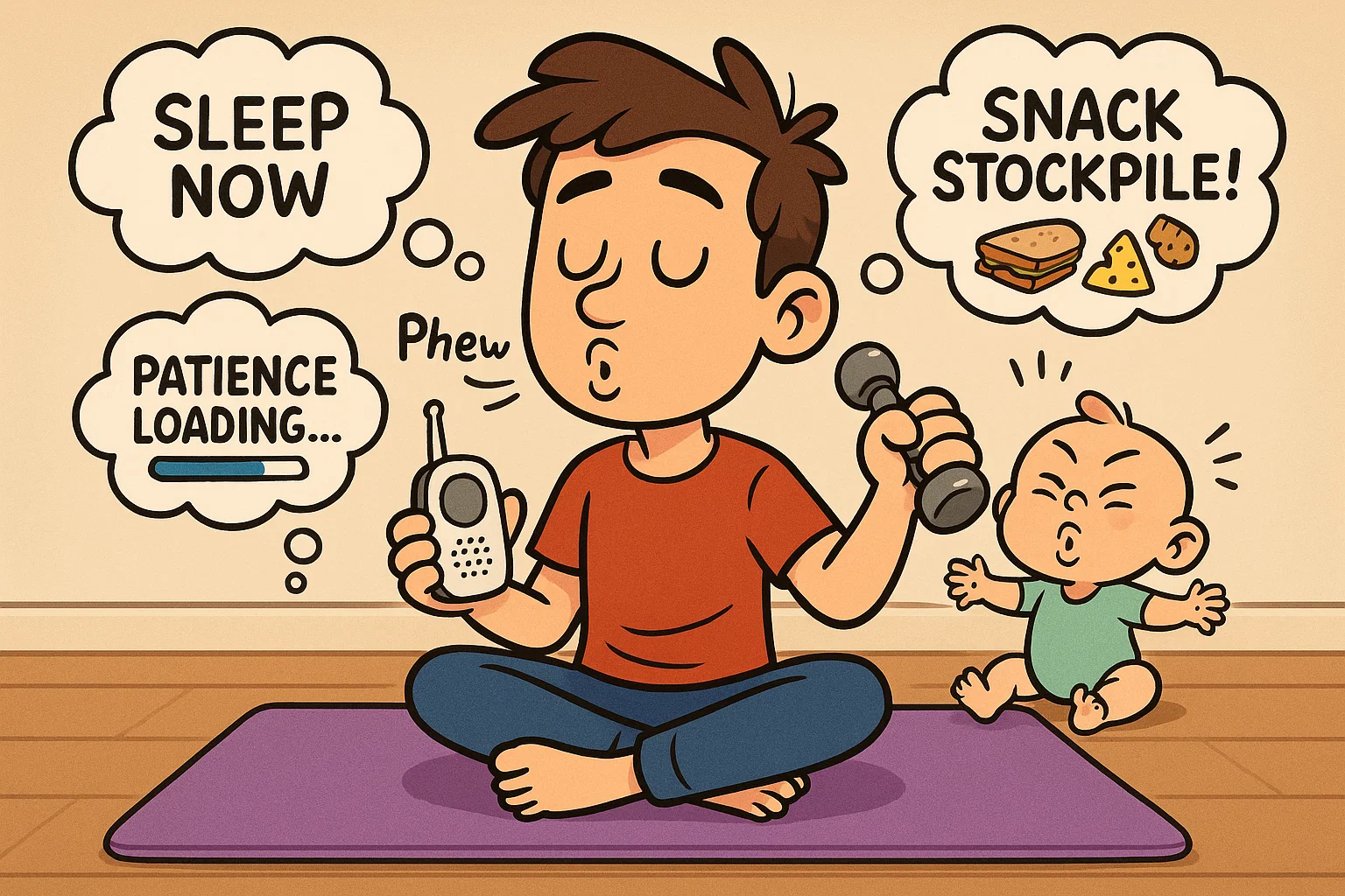 Dad meditating.