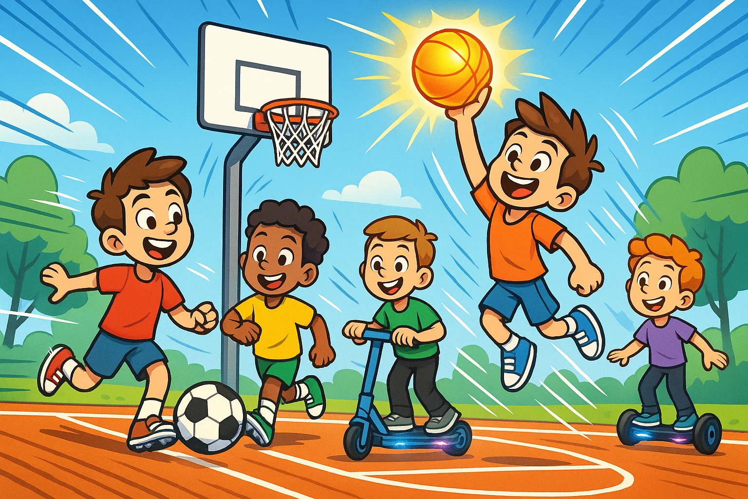 Sports and outdoor gift ideas for boys.