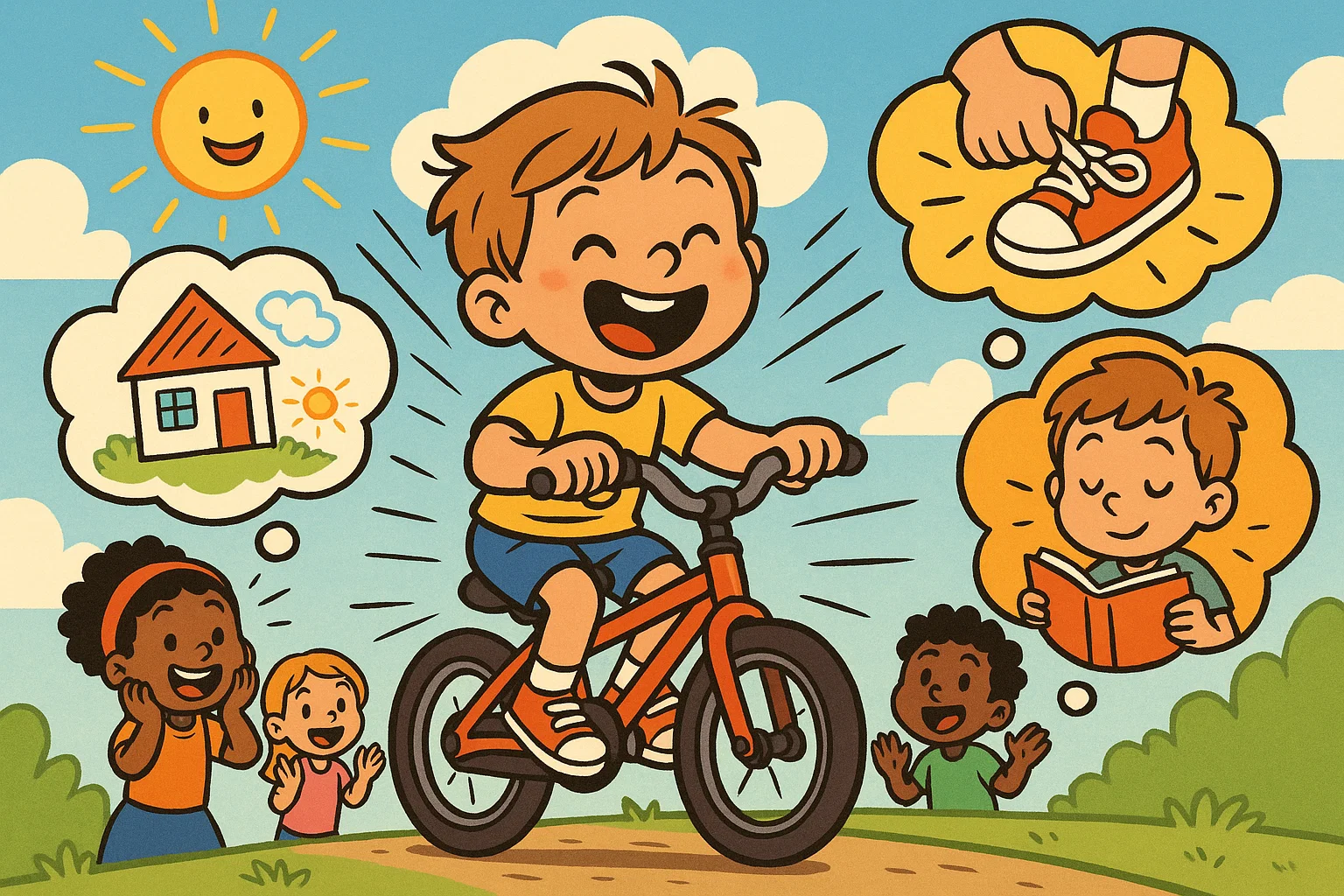 Child showing independence and learning life skills. Child showing independence and learning life skills.