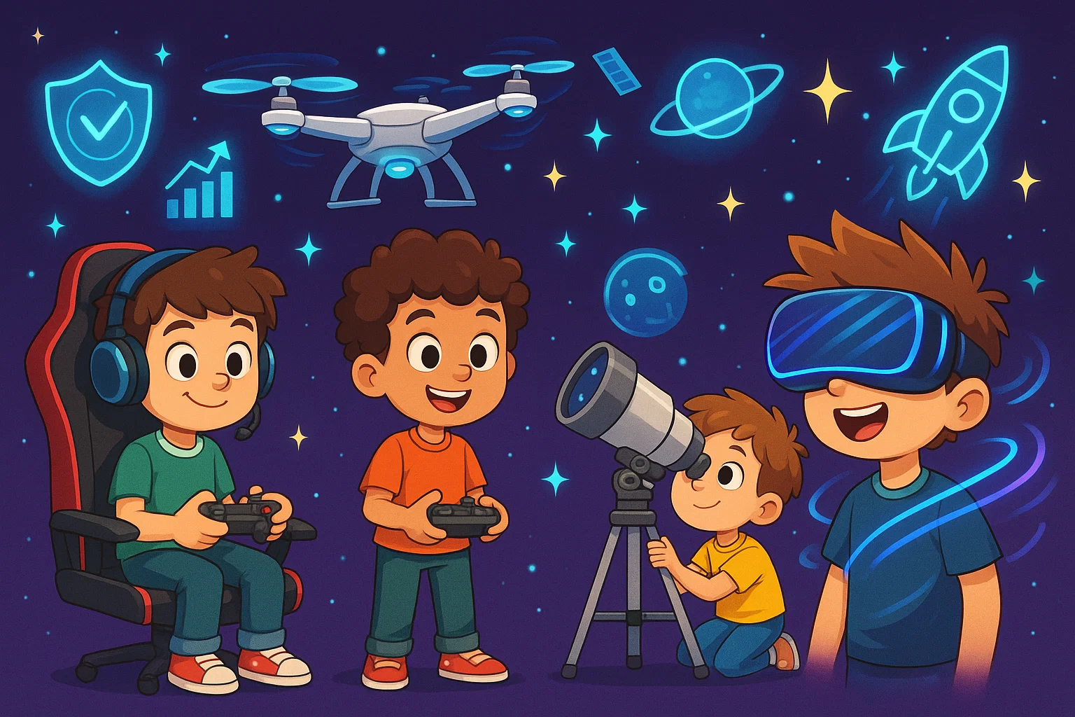 Tech and electronics gifts for boys.  