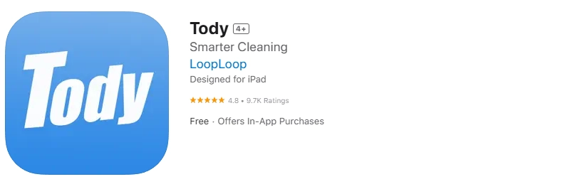 Tody app store screenshot.