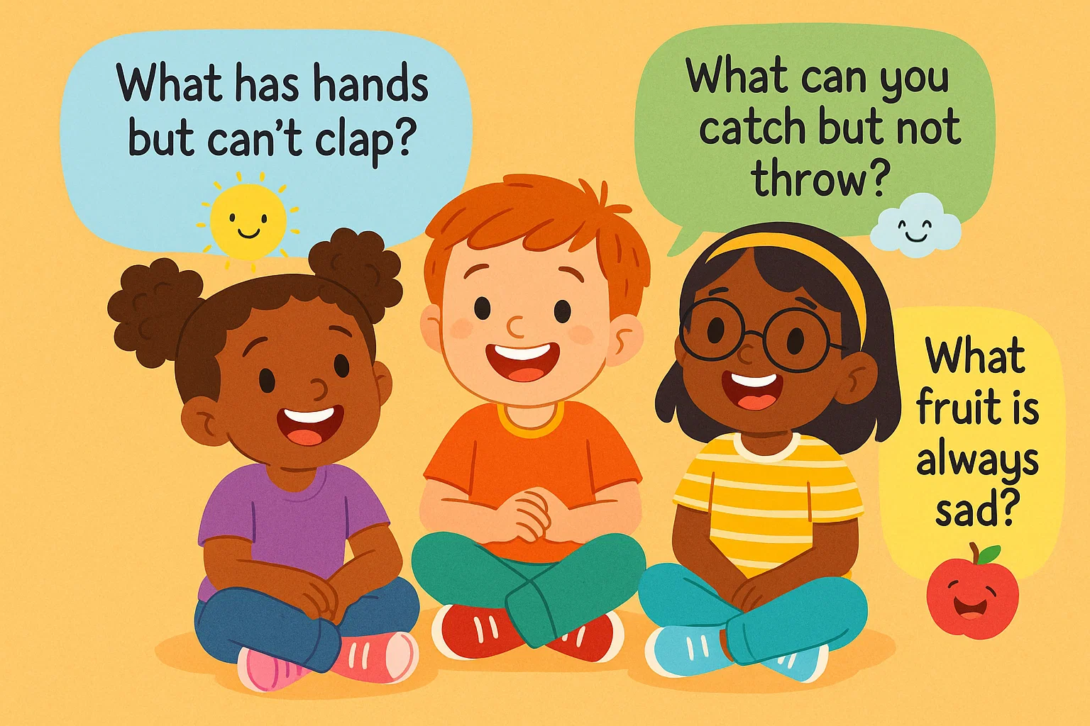 Simple cartoon of easy, quick puzzles and shapes for young students and kindergarten level.