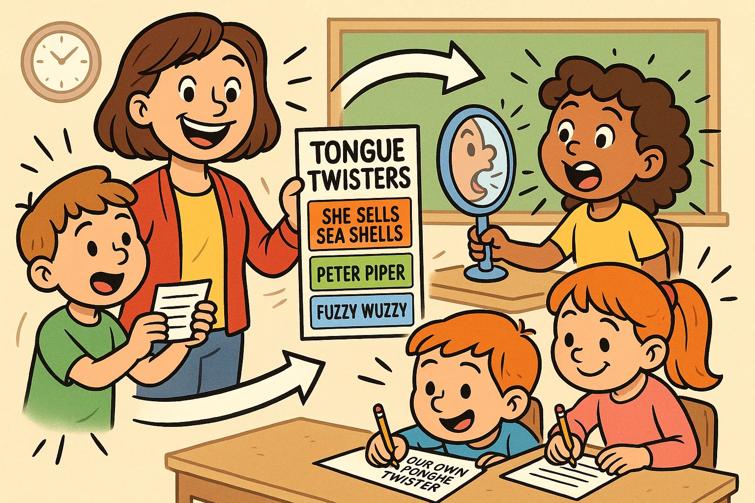 How to use tongue twisters with kids shown by teacher with practice activities. How to use tongue twisters with kids shown by teacher with practice activities.