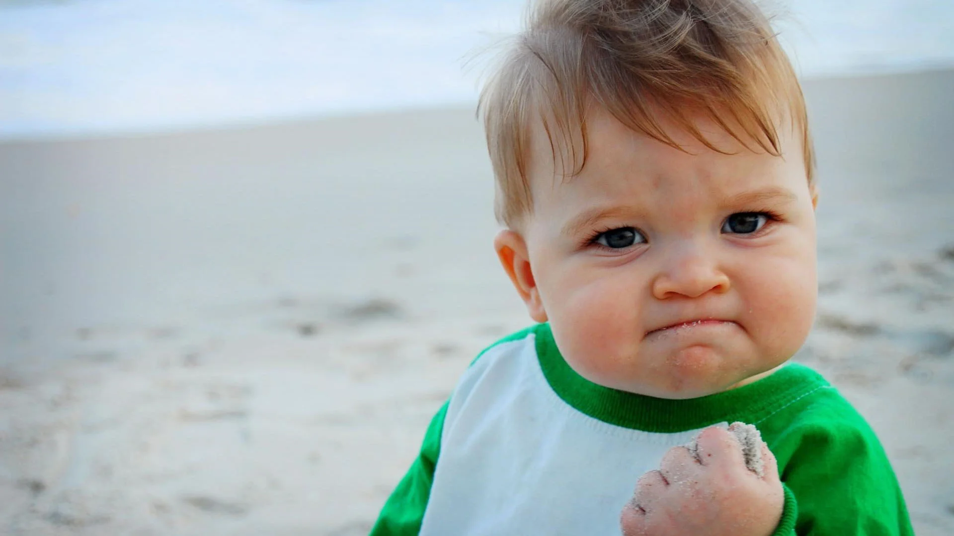  Success Kid school win after a small classroom success.
