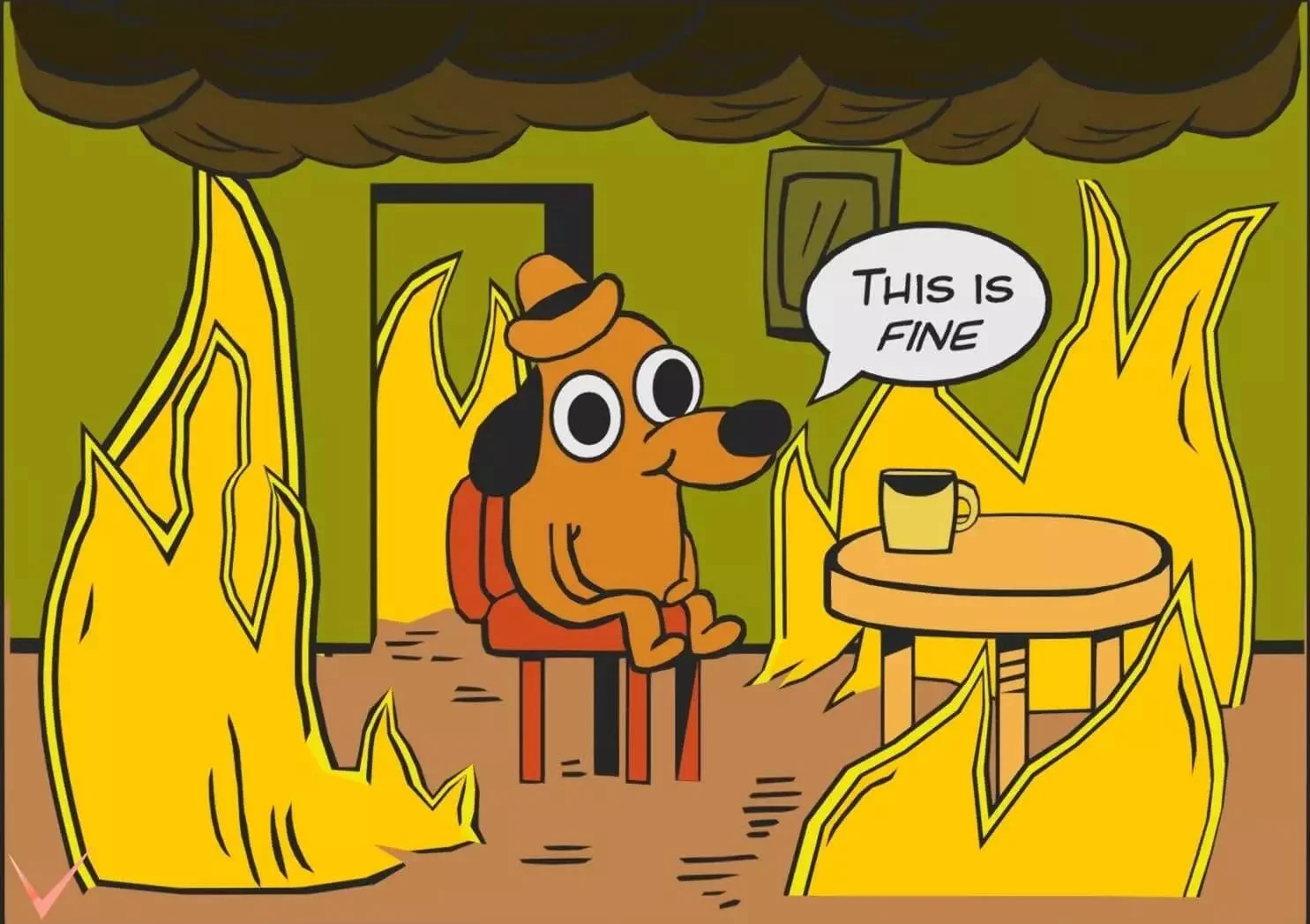 This is fine classroom chaos scene with calm reaction at school.
