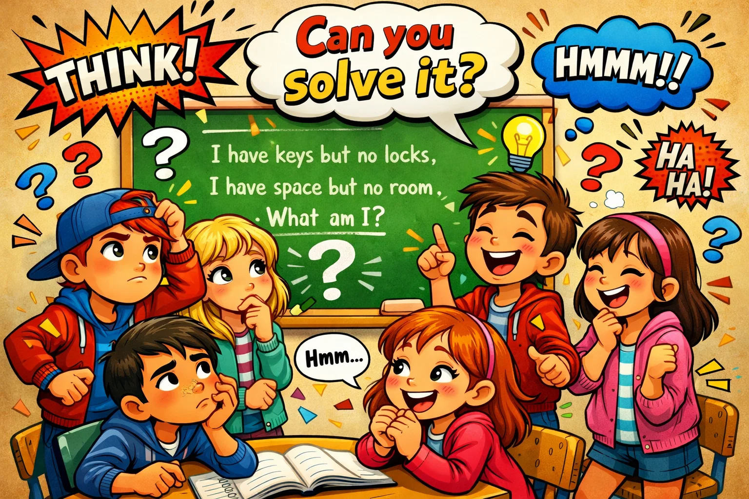Best riddles 12 year olds with answers kids thinking and solving puzzles.