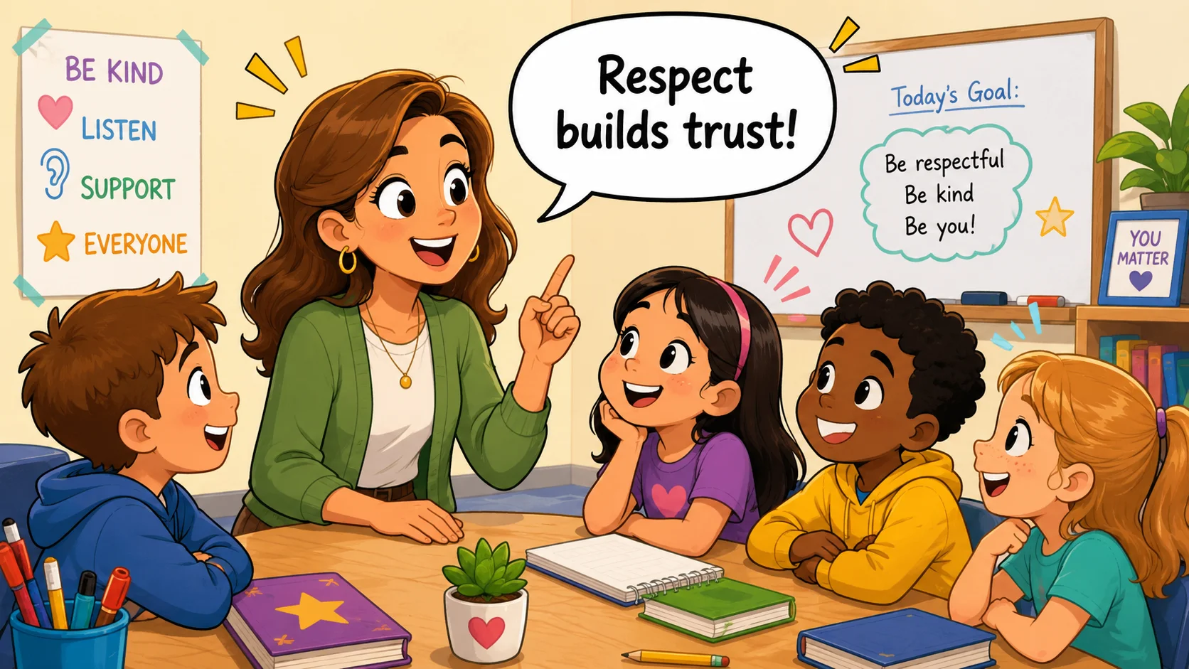 Classroom rules for strong teacher student relationships. 
