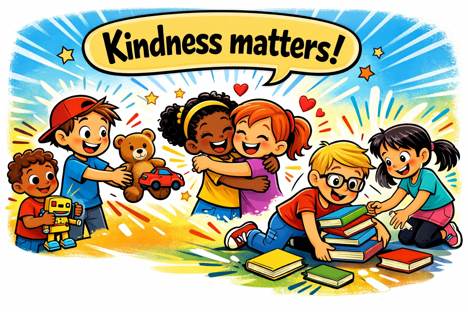 Acts of kindness activities building self esteem and empathy in children.
