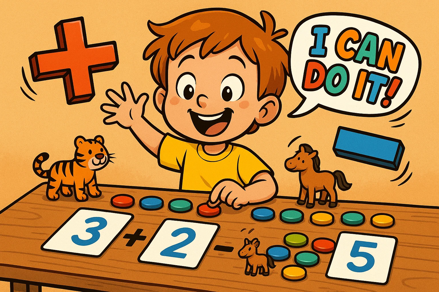 Addition subtraction activities age 4 5 that teach kids simple math through play.