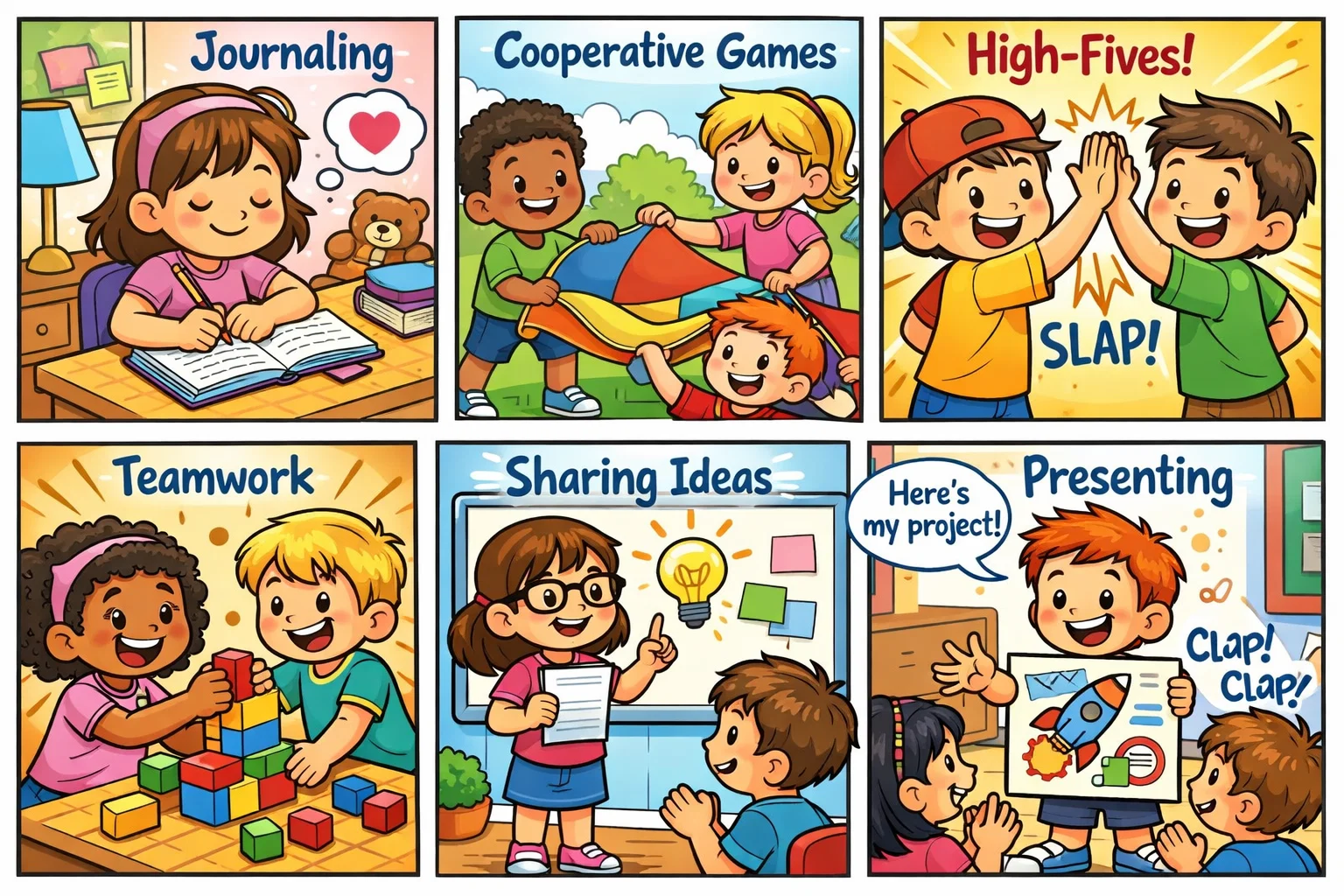 Best confidence building activities for kids through learning games and cooperation.