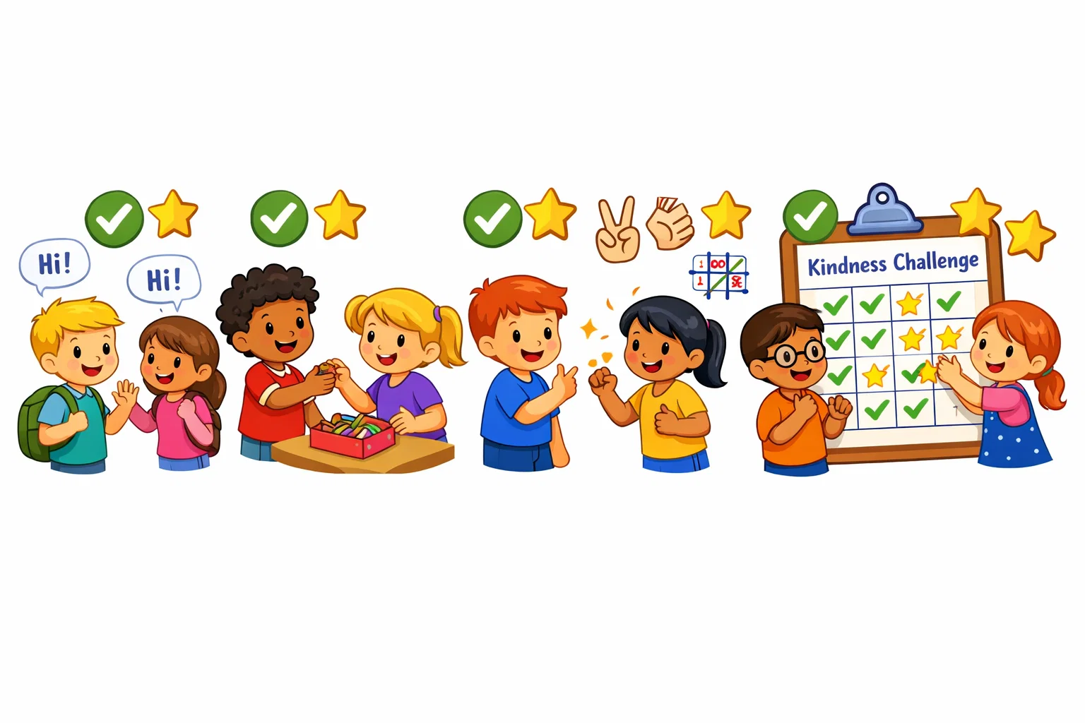 Daily friendship activities for kids that encourage kindness and teamwork.