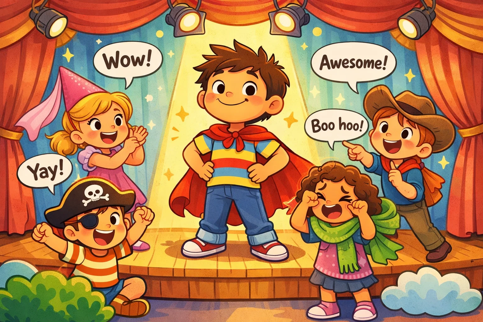 Drama activities for kids building confidence through creative role play and performance.