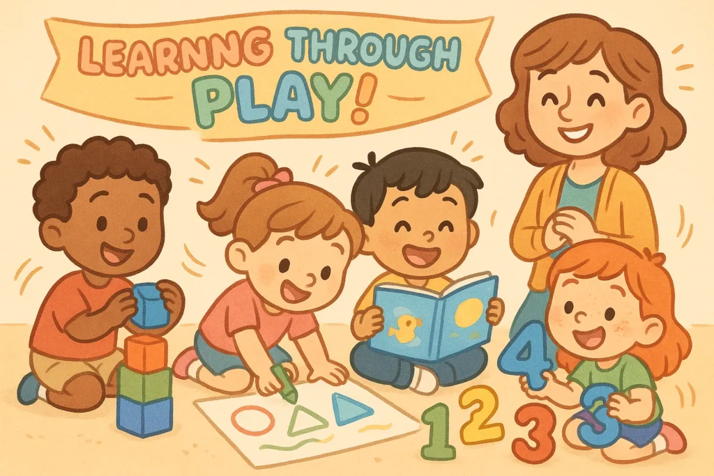 Educational activities for 5 year olds with playful learning and early skills development.