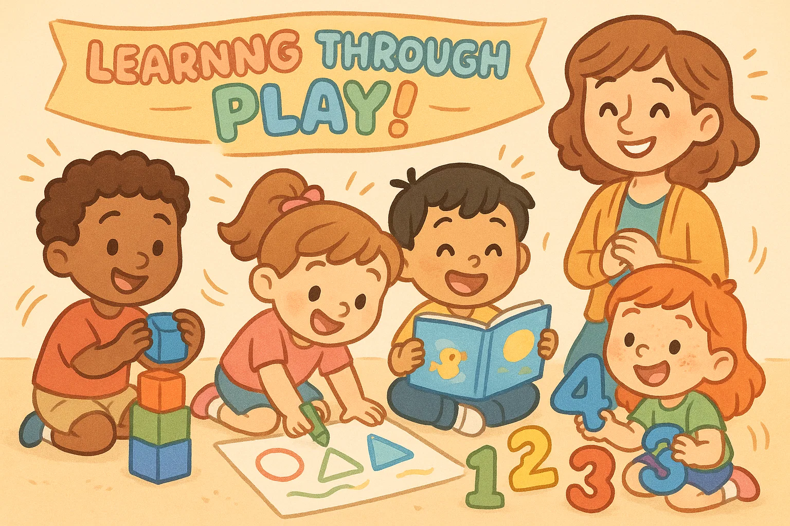Educational activities for 5 year olds with playful learning and early skills development.