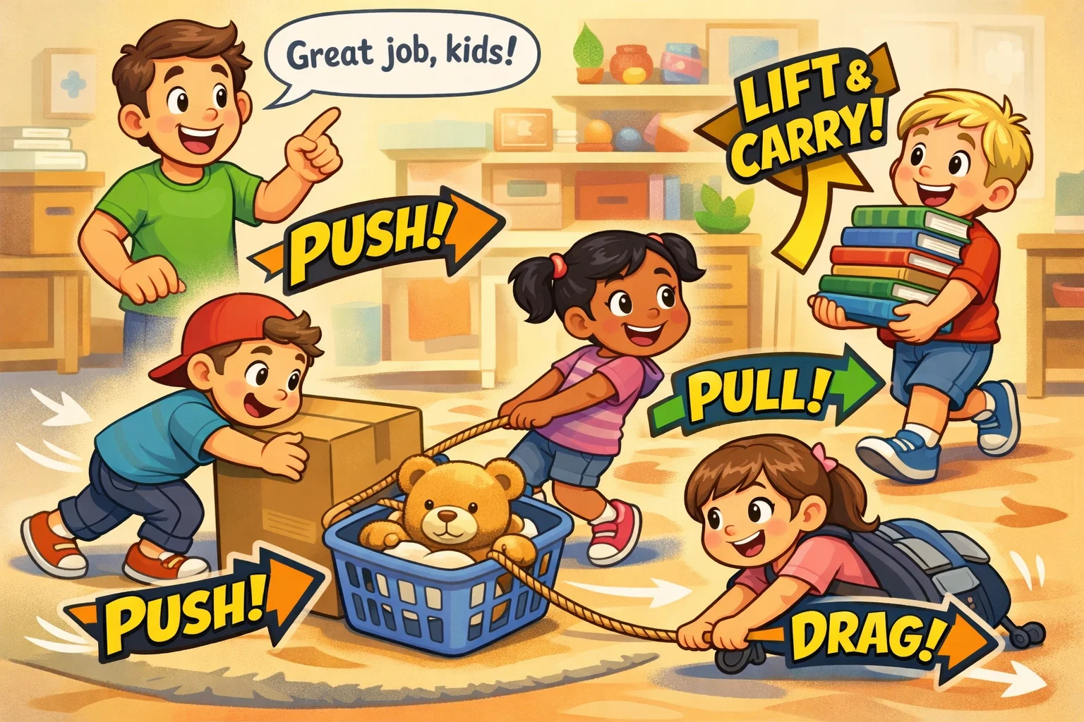 How to use heavy work activities with kids at home or school.
