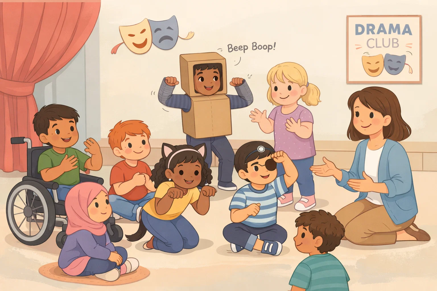 Inclusive drama activities for kids supporting diverse learning styles.