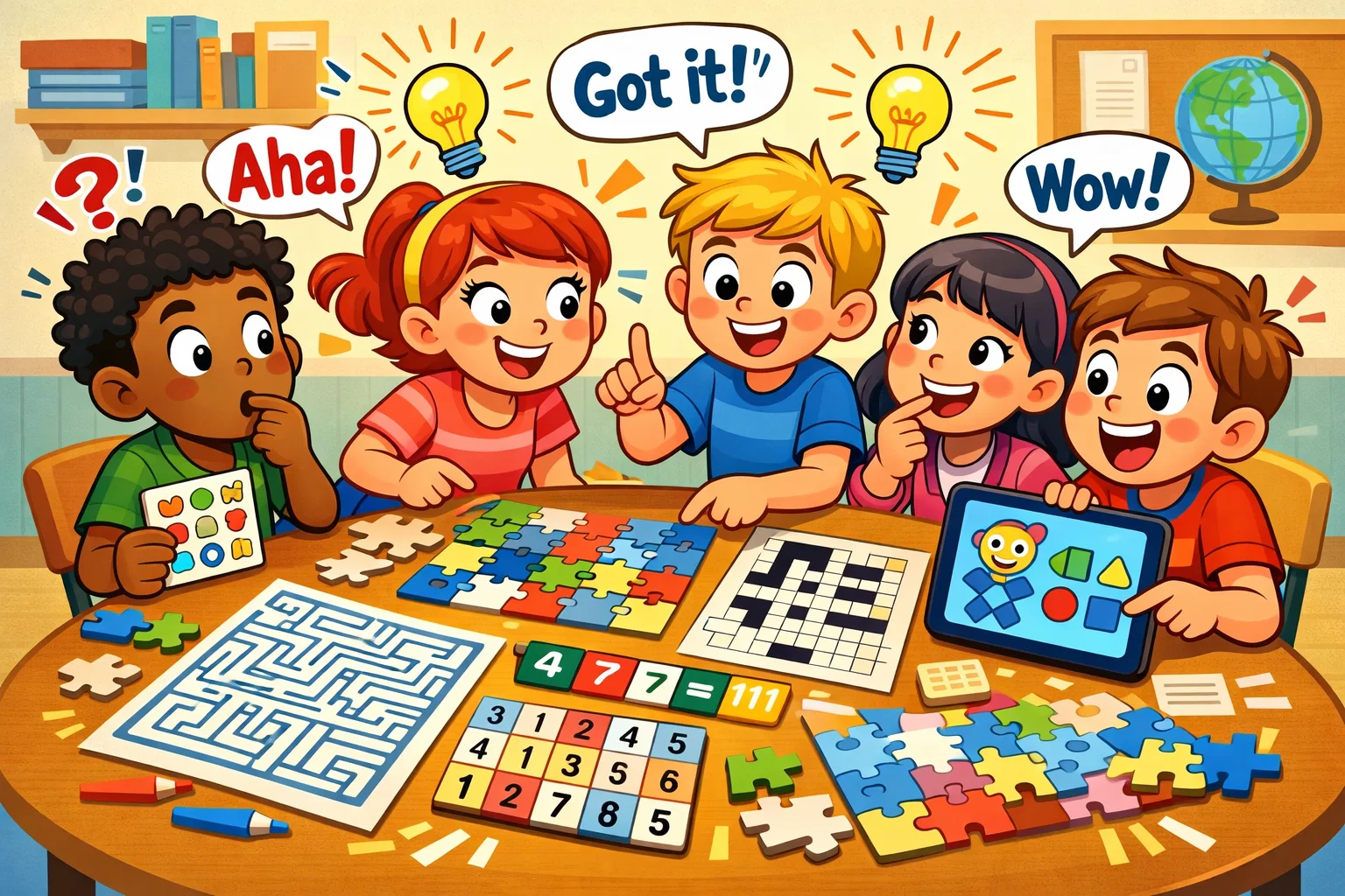 Interactive puzzles and games for 11 year olds solving logic, word, and number challenges.
