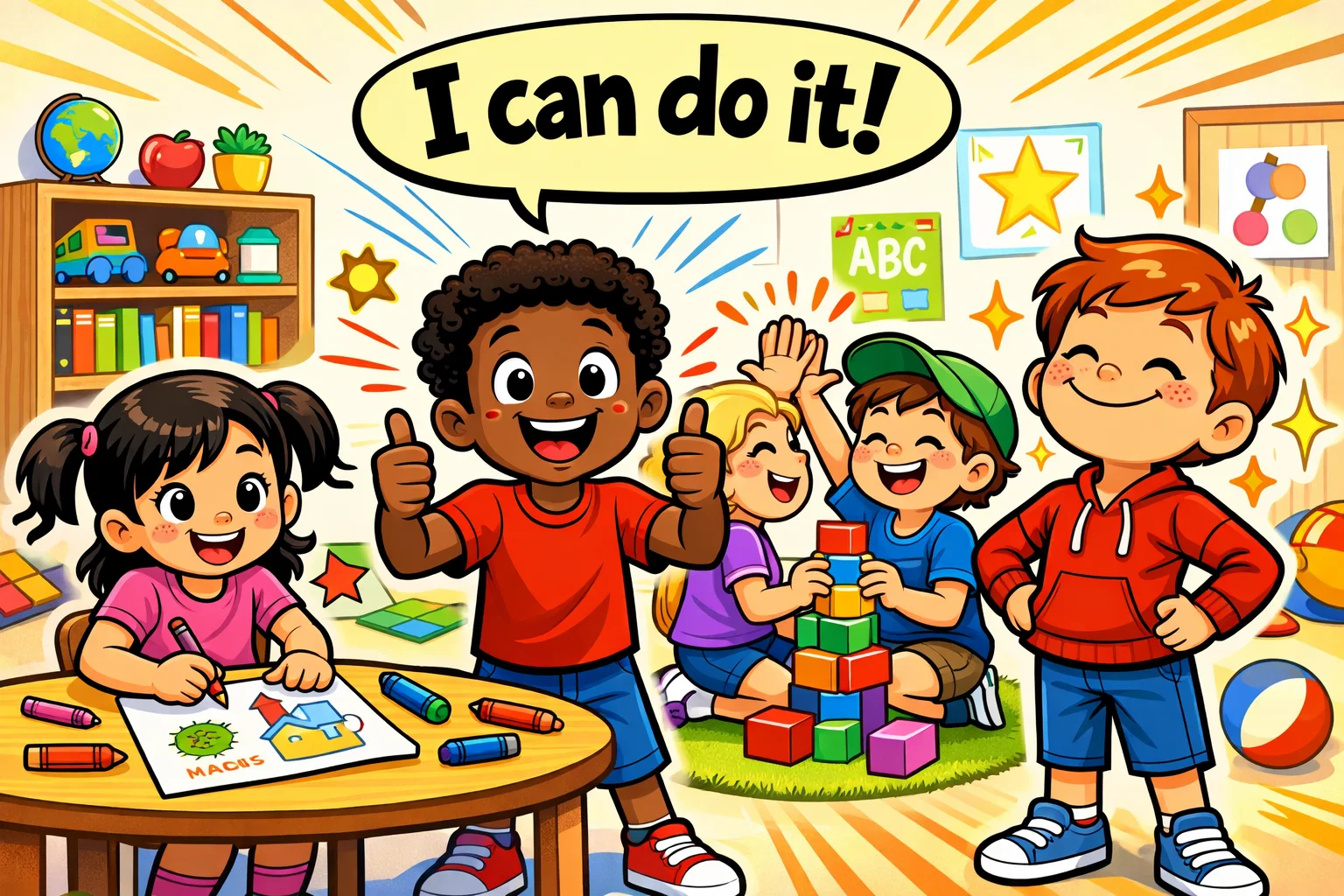 Self esteem activities for kids building confidence through positive play.