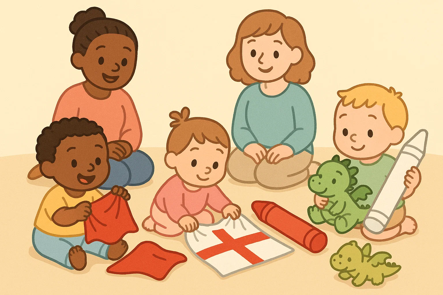 St Georges Day activities for ages 2 to 3 with simple sensory play.
