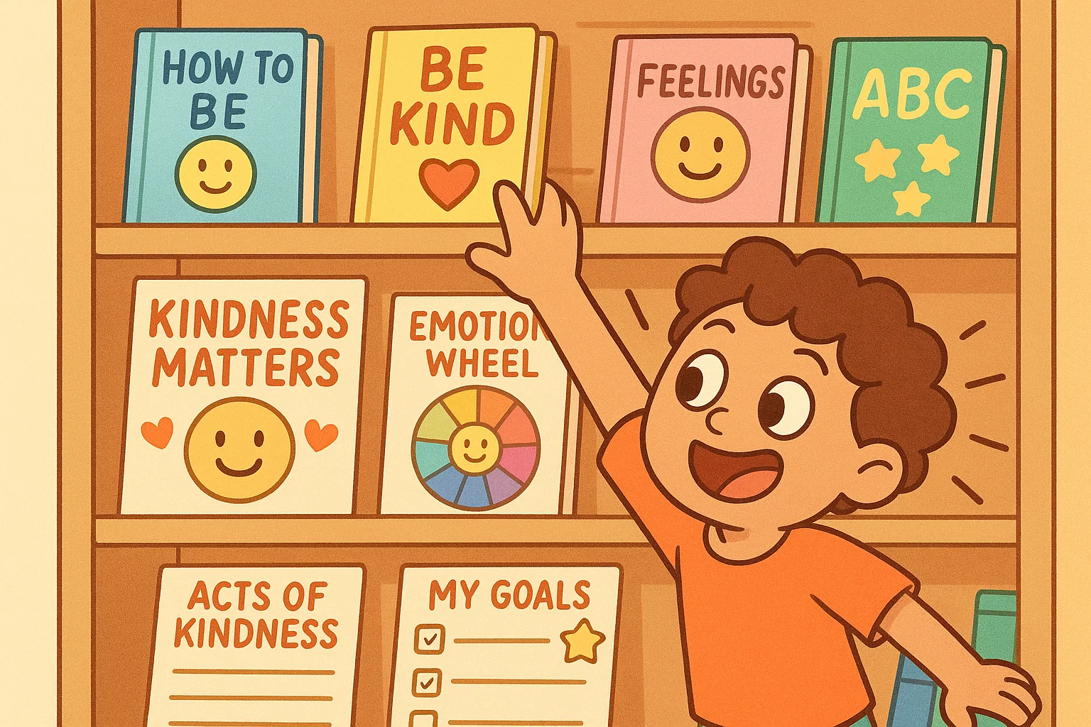 Value based learning resources for kids including books posters and worksheets.
