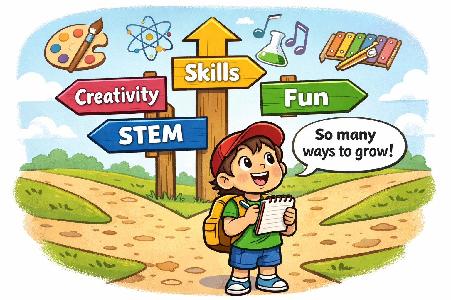 Enrichment activities definition showing creative, educational, and skill-based learning.
