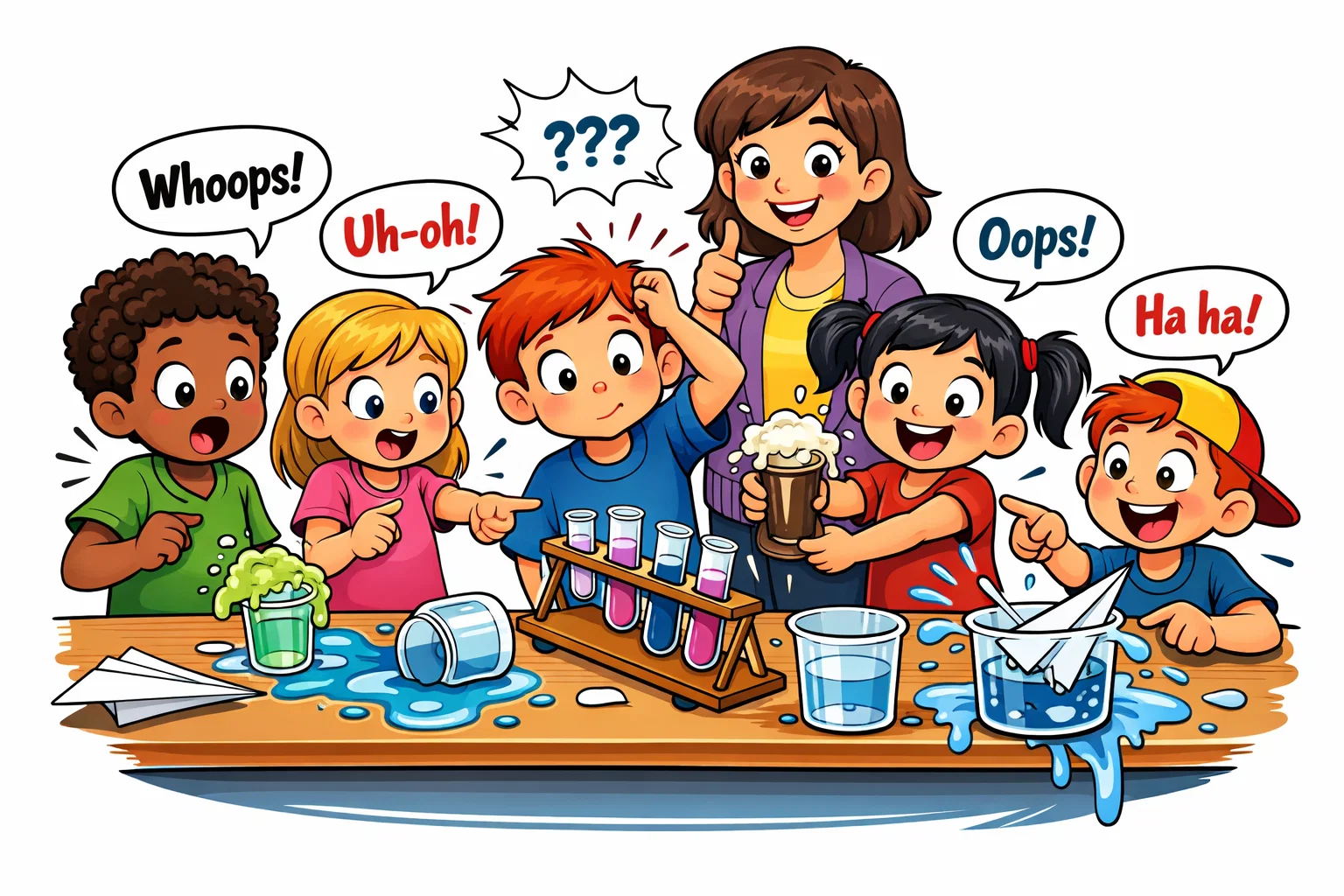 Error analysis for kids simple experiments with children noticing and discussing experiment mistakes.