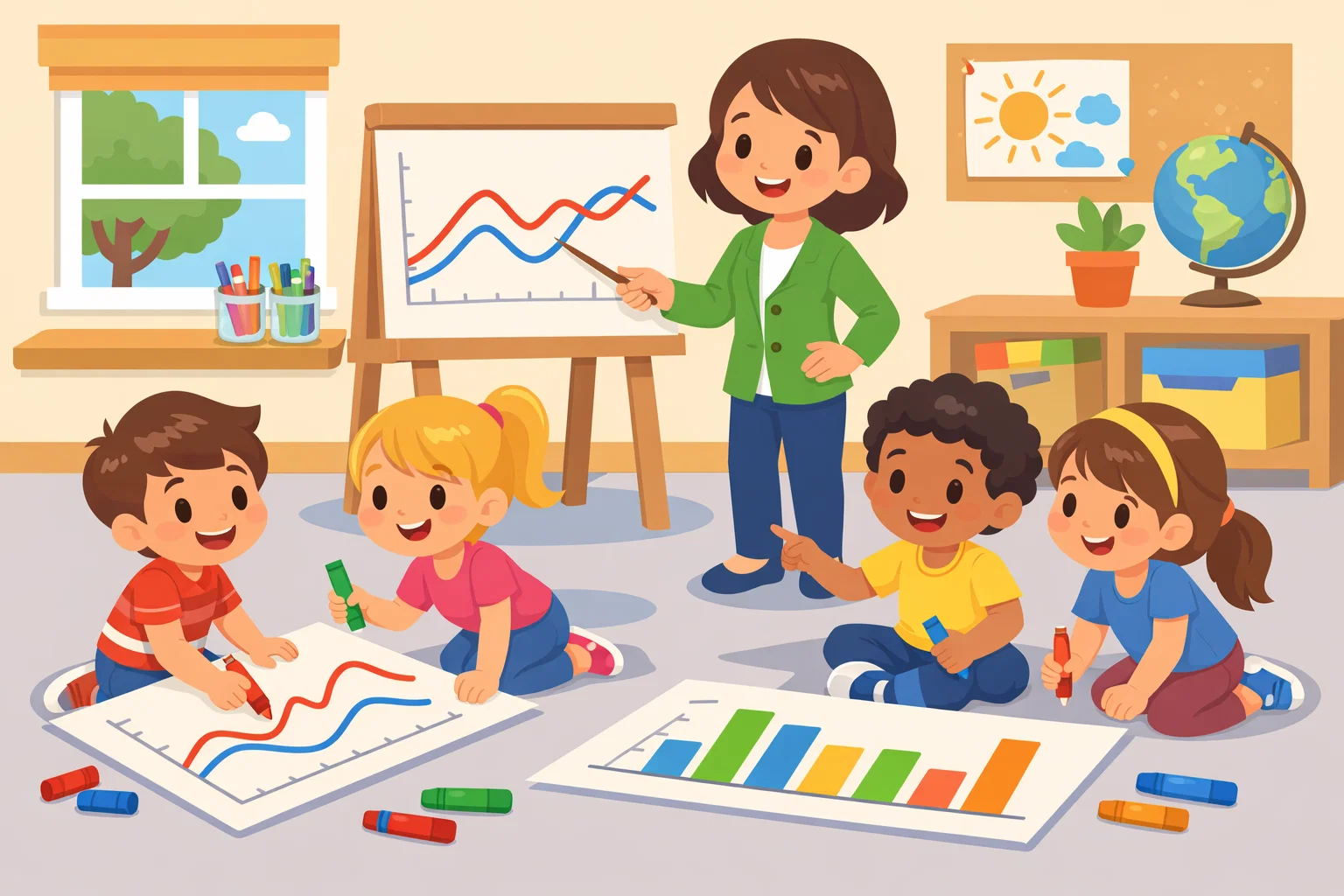 Graphing weather and climate data for kids using simple charts and visuals. Graphing weather and climate data for kids using simple charts and visuals.